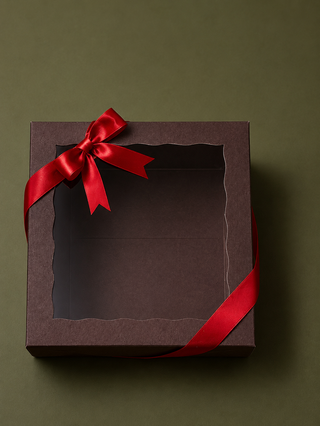 Papel de regalo de cinta roja