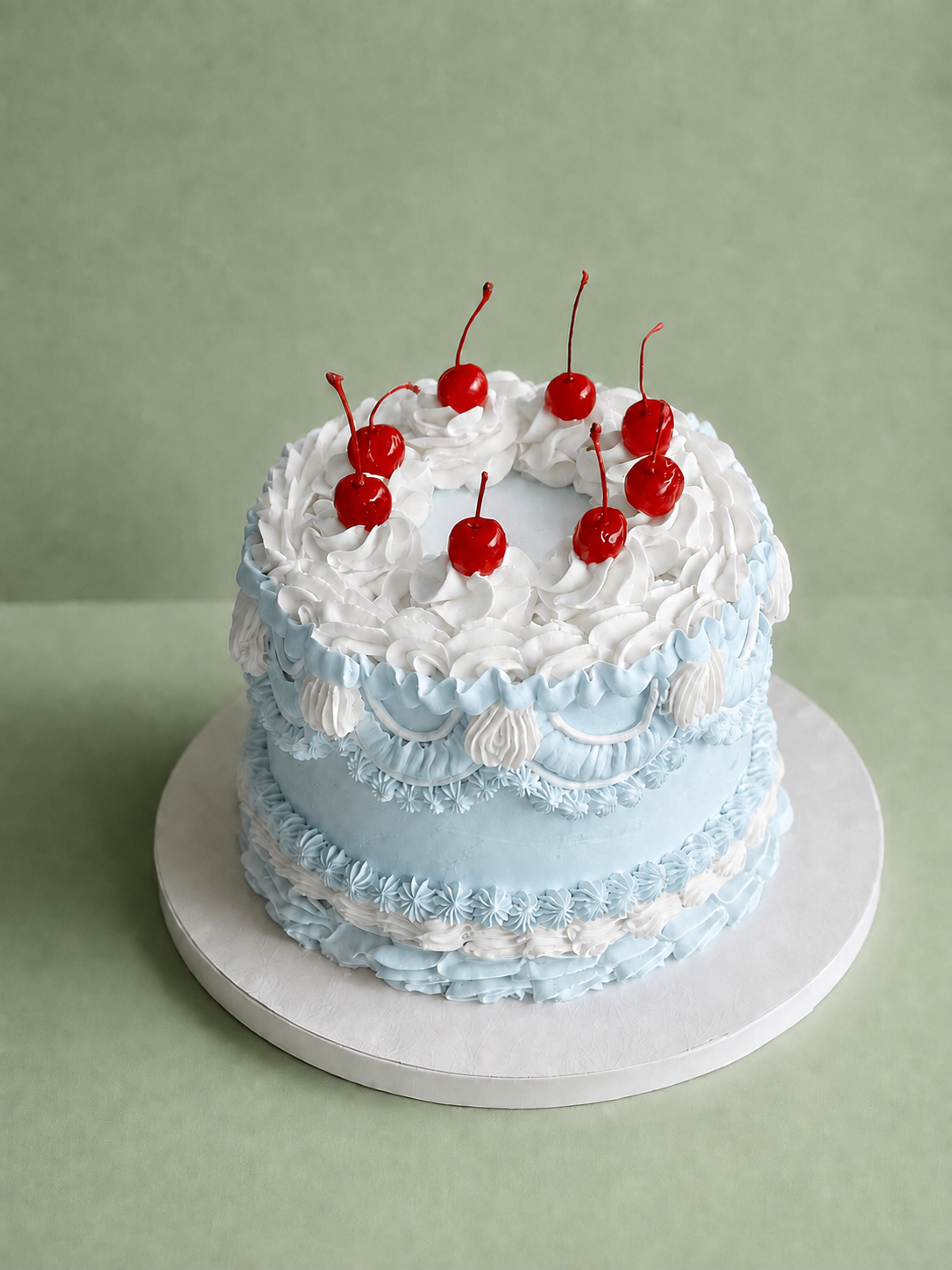 Pastel Vintage y Cerezas